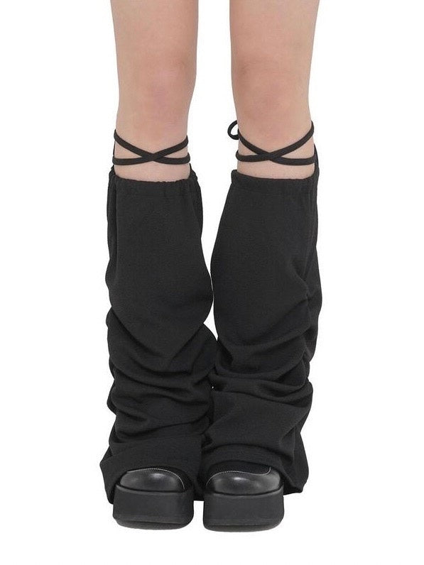 12/21 20:00 再販【Uglyshadow】SHIRRING LEG WARMER