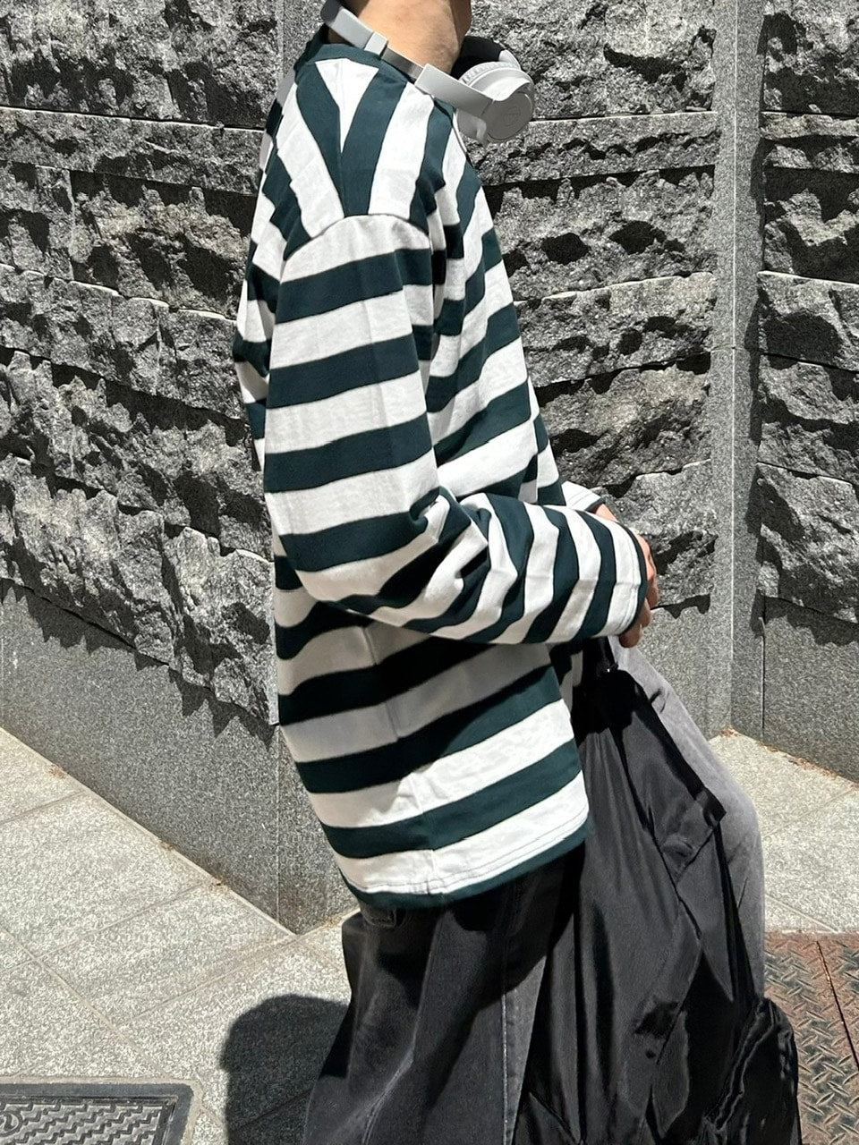 受注制【Chikashitsu +】border long sleeve (2color)