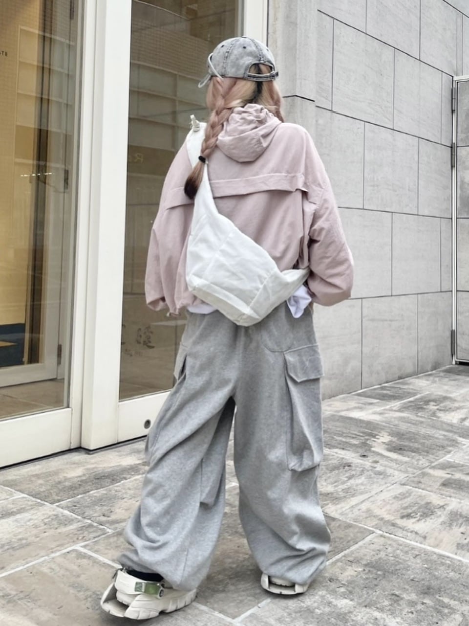 受注制【Never mind the XU】nylon zip up hoodie 2 (2color)