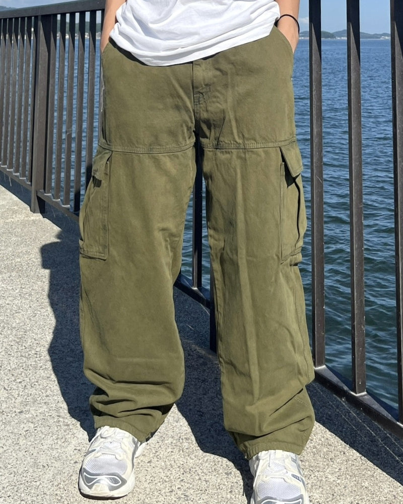 【youll】snow denim cargo pants (2color)