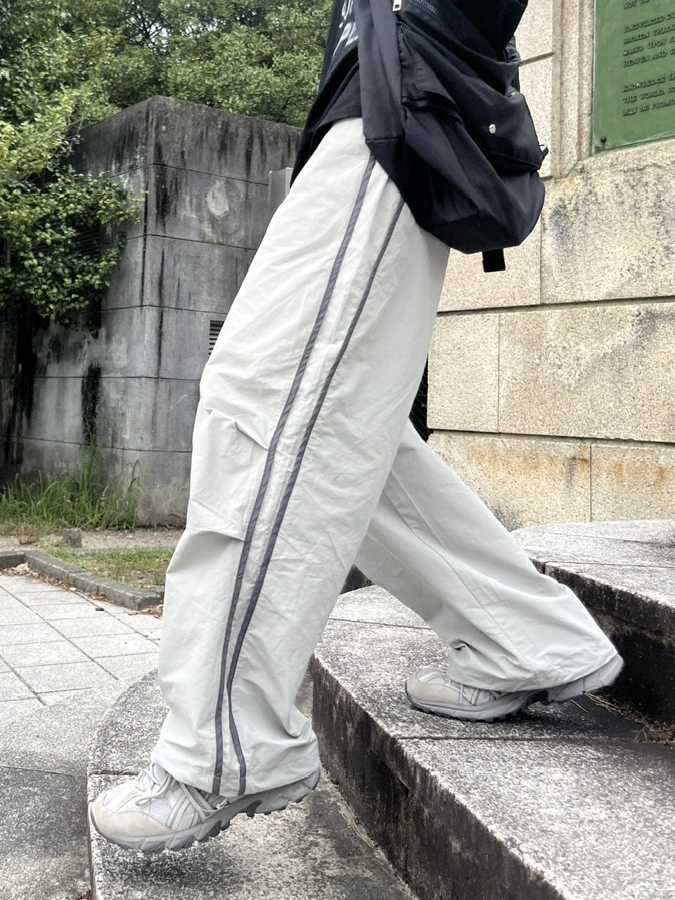 【youll】nylon track wide pants (5color)