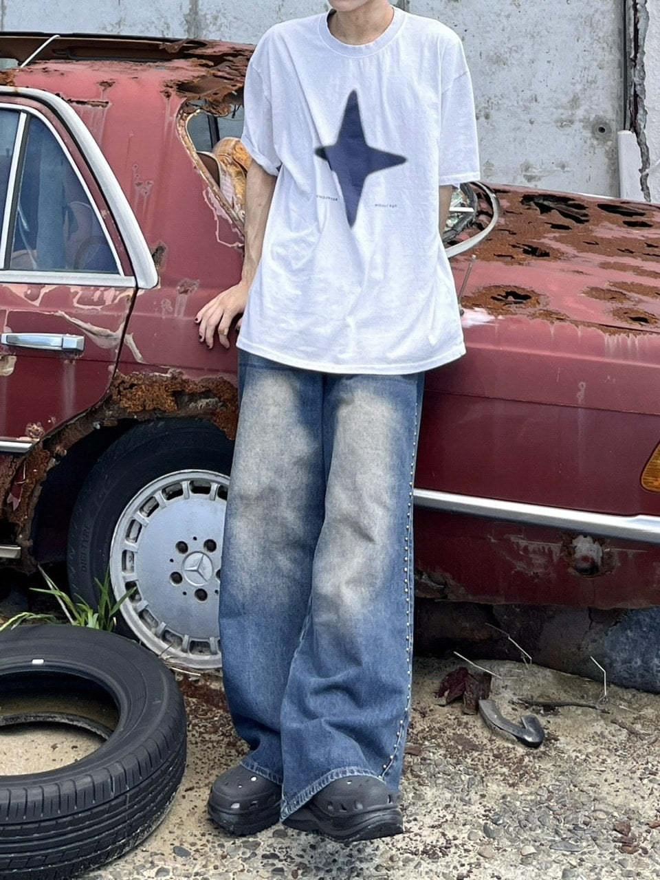 【youll】sparkle pigment tee (2color)