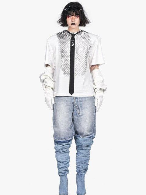 【F.V.V.O】FVVO Tie Printed Tee