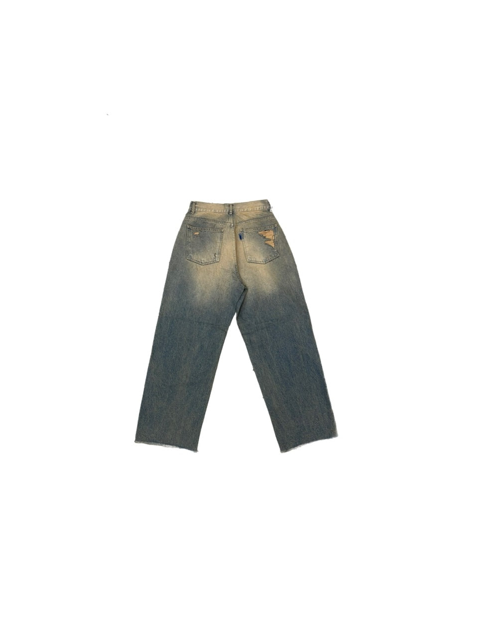 受注制【Chikashitsu +】vintage faded wash denim pants