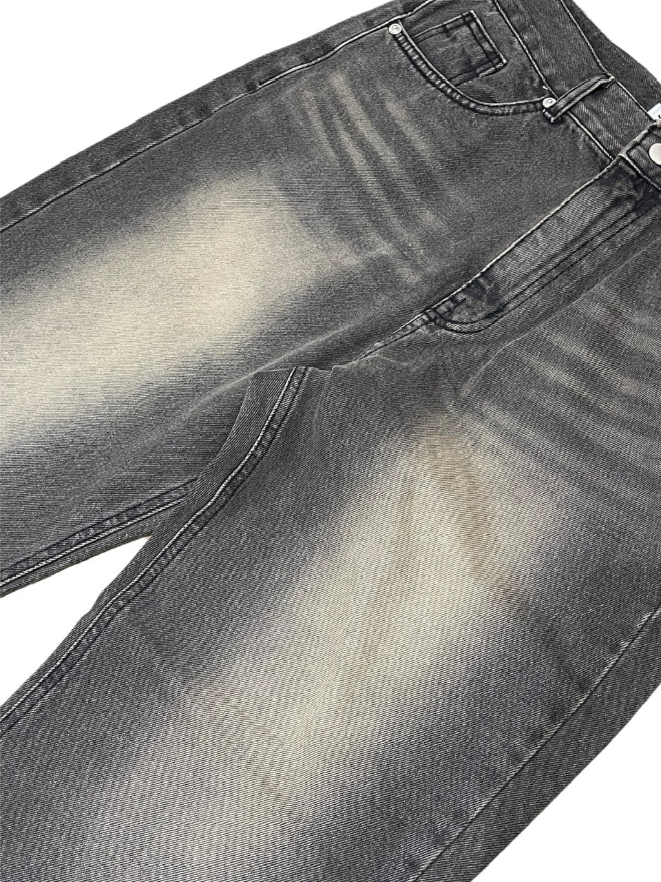 大阪店WEB限定受注制【Chikashitsu +】smokey brush deim pants (2color)