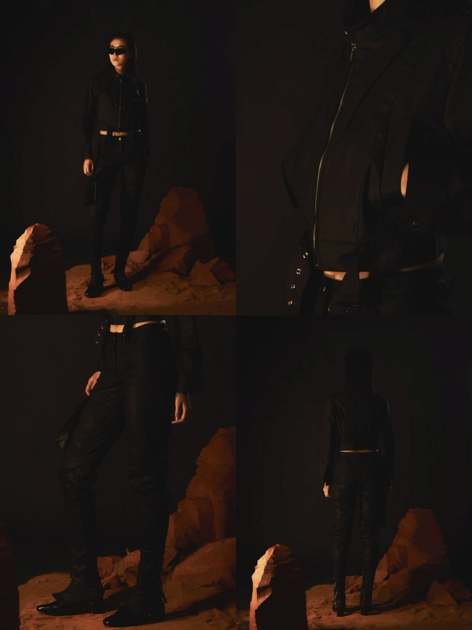 【ARTS DE BASE】Bike Zipped Coating Denim Pants (Woman)