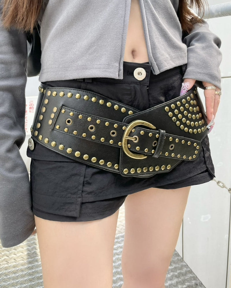 受注制【Never mind the XU】punching wide belt