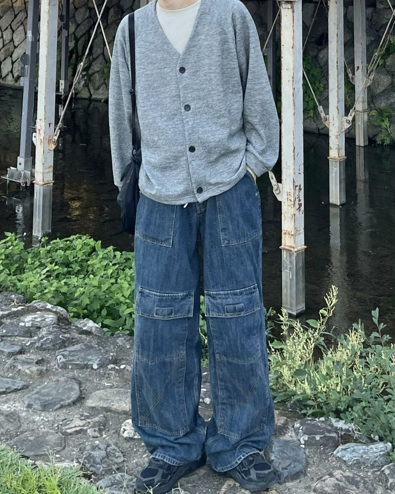 受注制【youll】string heavy cardigan