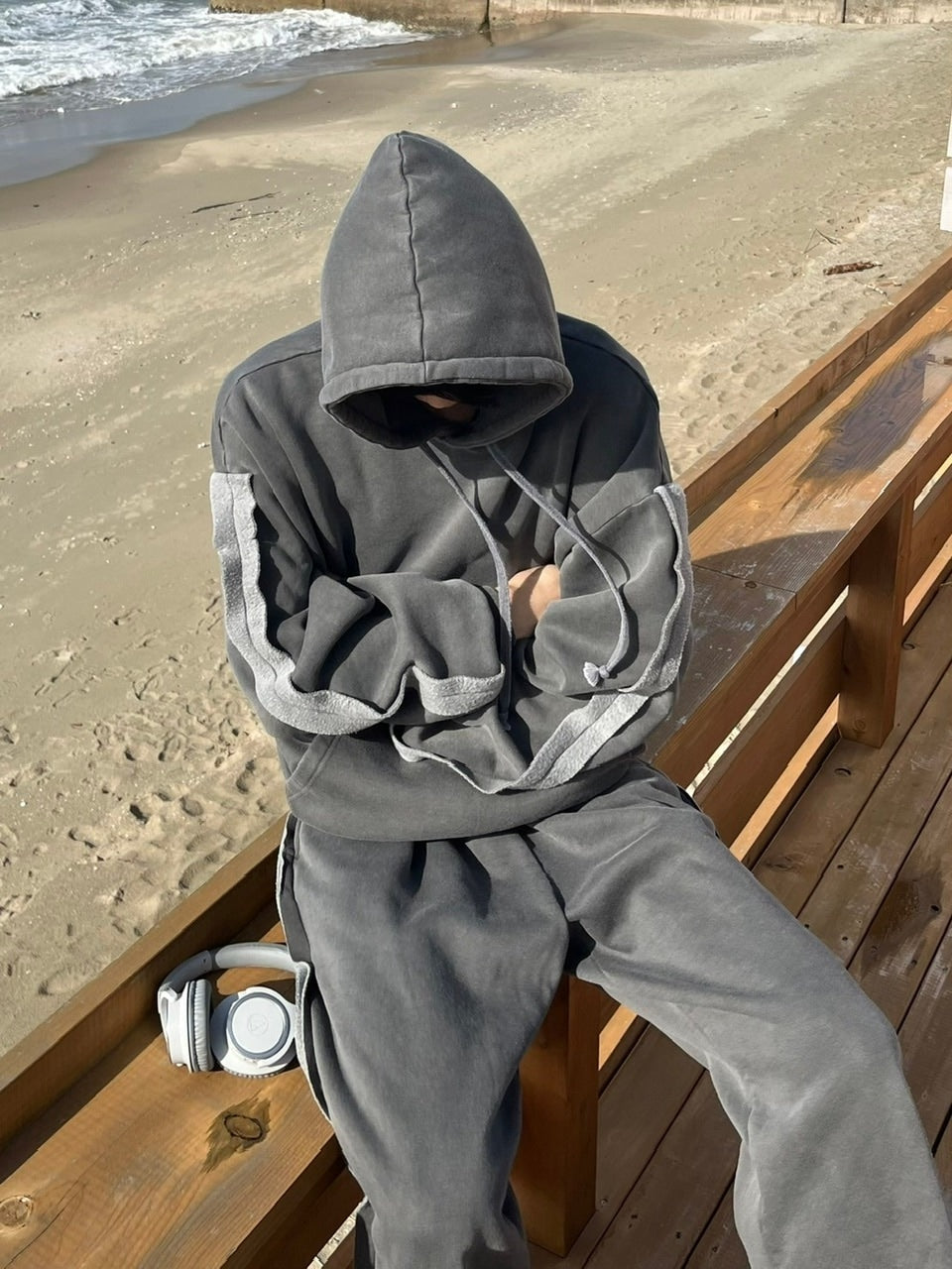 【youll】set up pigment sweat pants (2color)