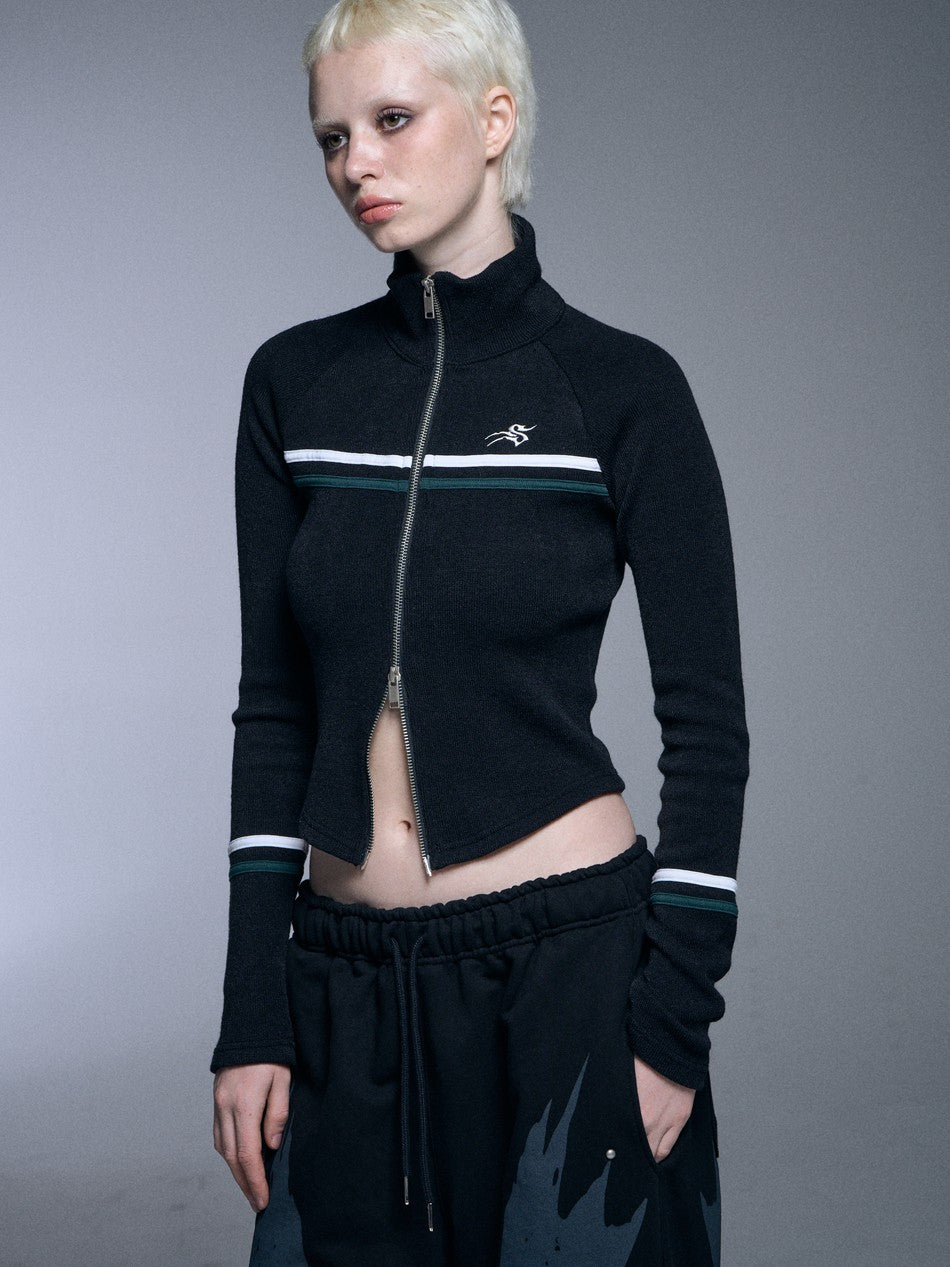 【SETUP‐EXE】RAGLAN HIGH NECK TWO-WAY ZIPUP