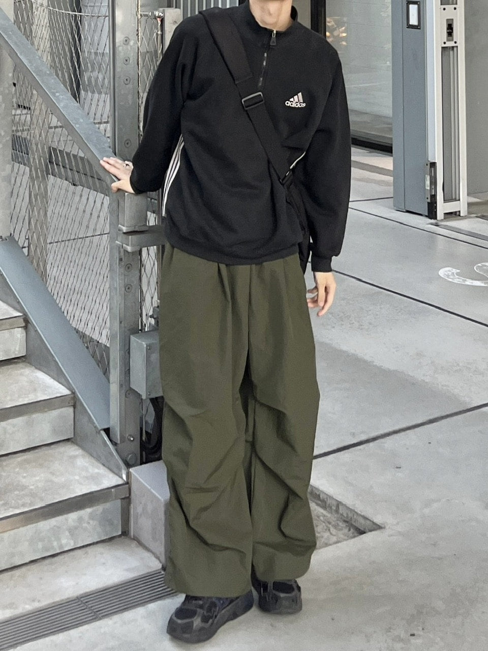受注制【youll】snap button tuck wide pants (3color)