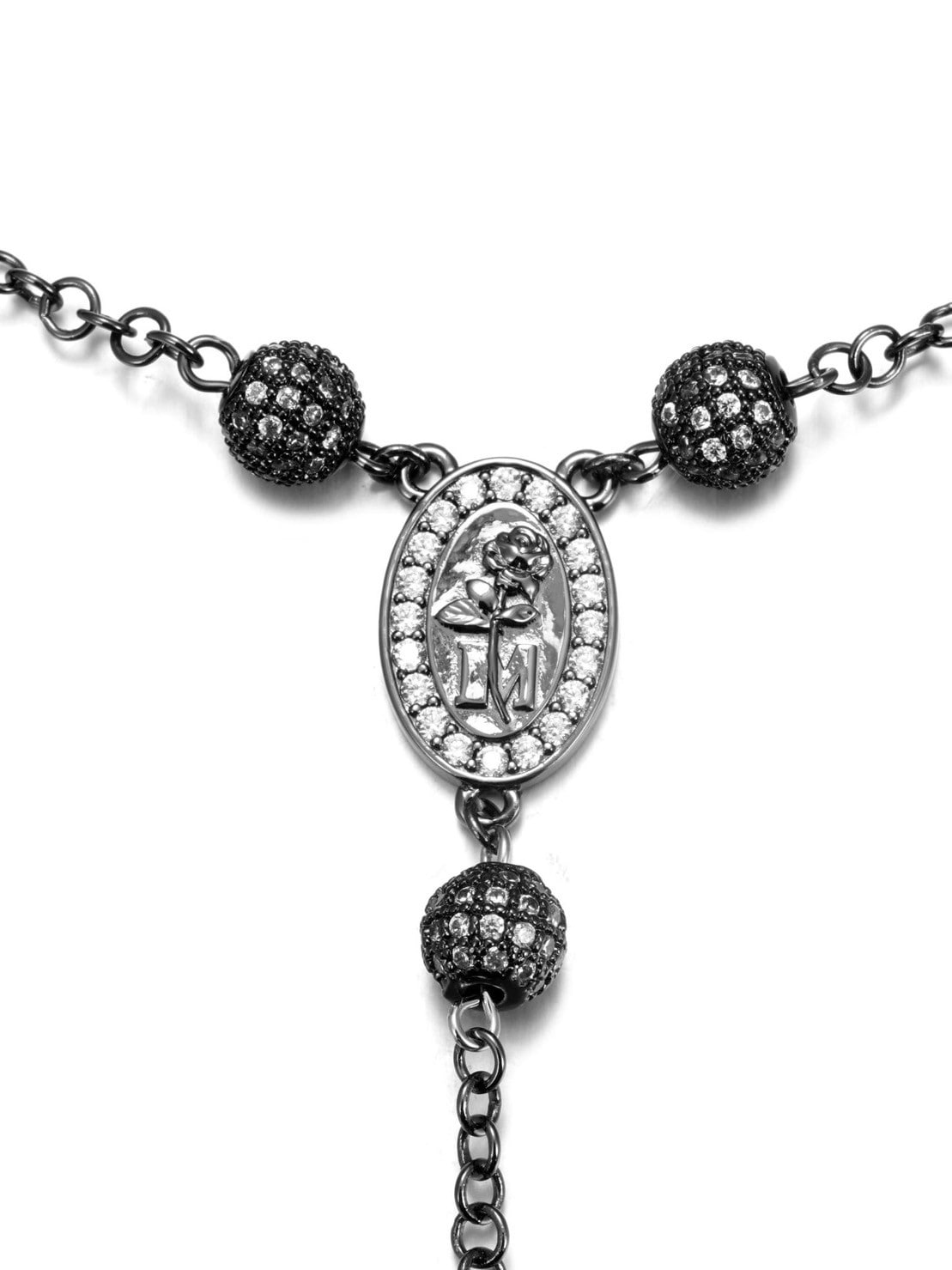 【MR. ENJOY DA MONEY】Sword and rose necklace