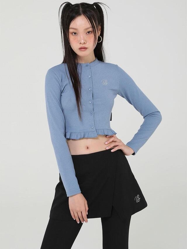 【Uglyshadow】CRYSTAL CARDIGAN / 【アグリーシャドウ】クリスタル長袖カーディガン