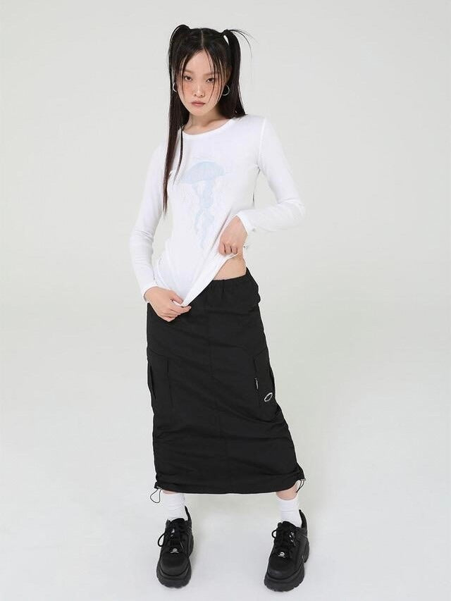 【Uglyshadow】OFFICIAL SHIRRING SKIRT