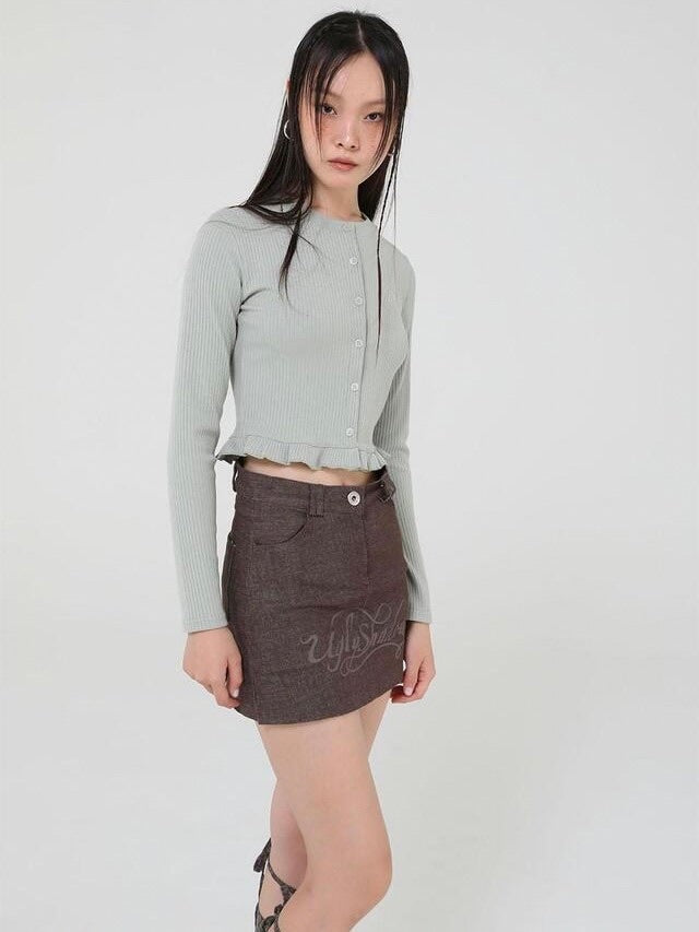 【Uglyshadow】90S DENIM PANTS SKIRT