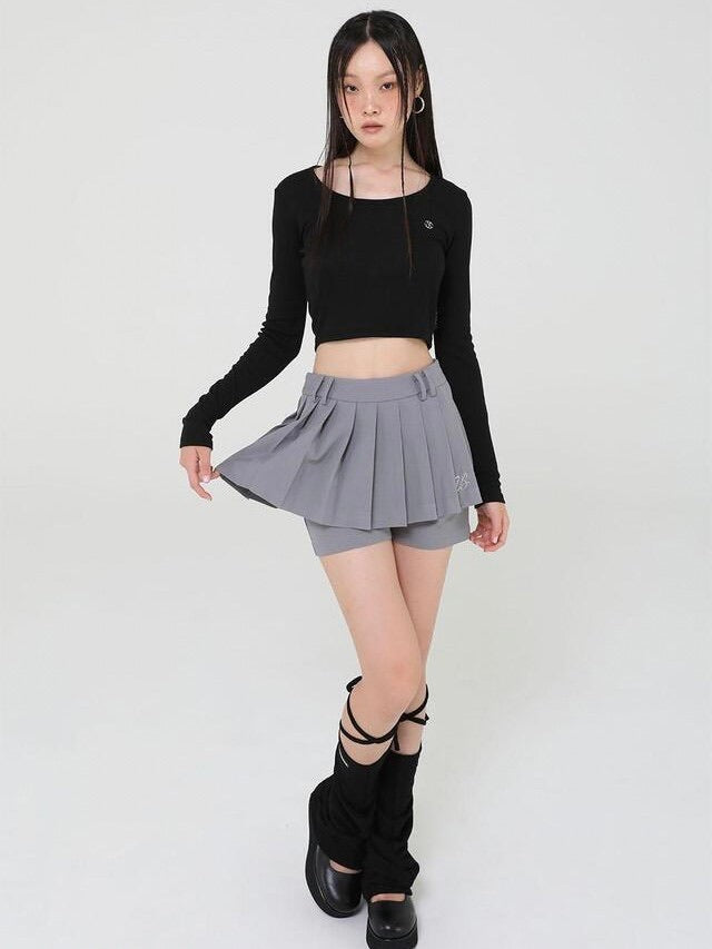 【Uglyshadow】PLEATS PANTS SKIRT