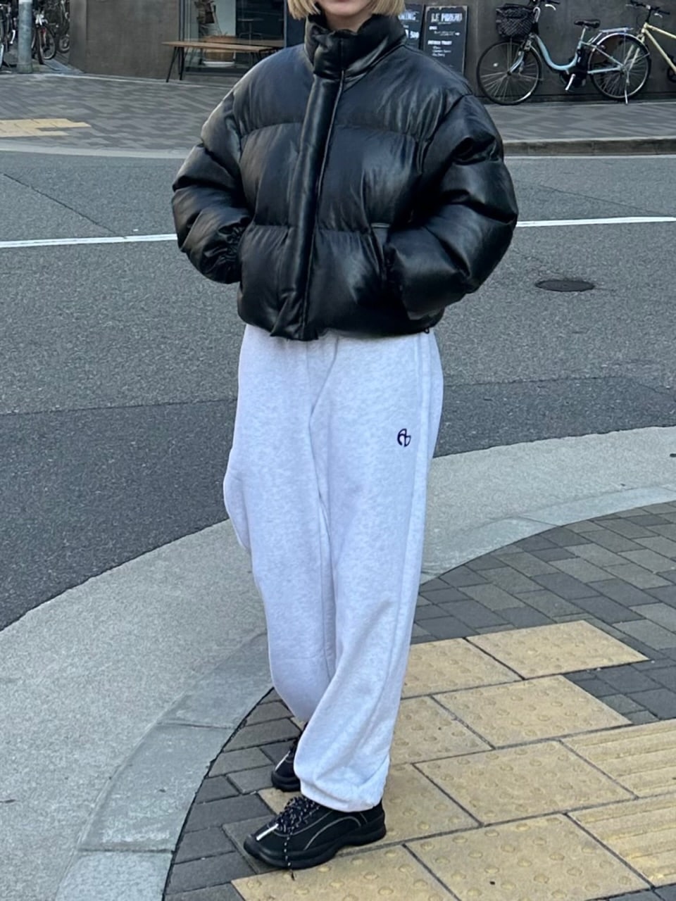 大阪店WEB限定受注制【Chikashitsu +】fake leather padded blouson