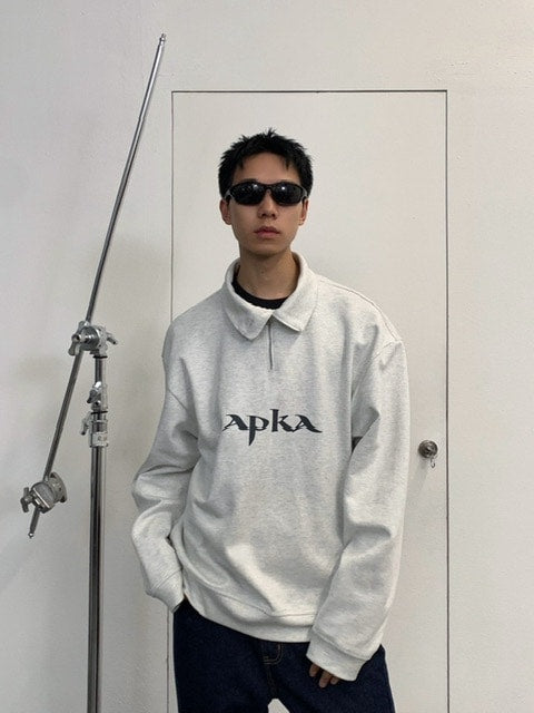 【ARCH by ROARINGWILD】HALF ZIPPER LOGO SWEATERSHIRT