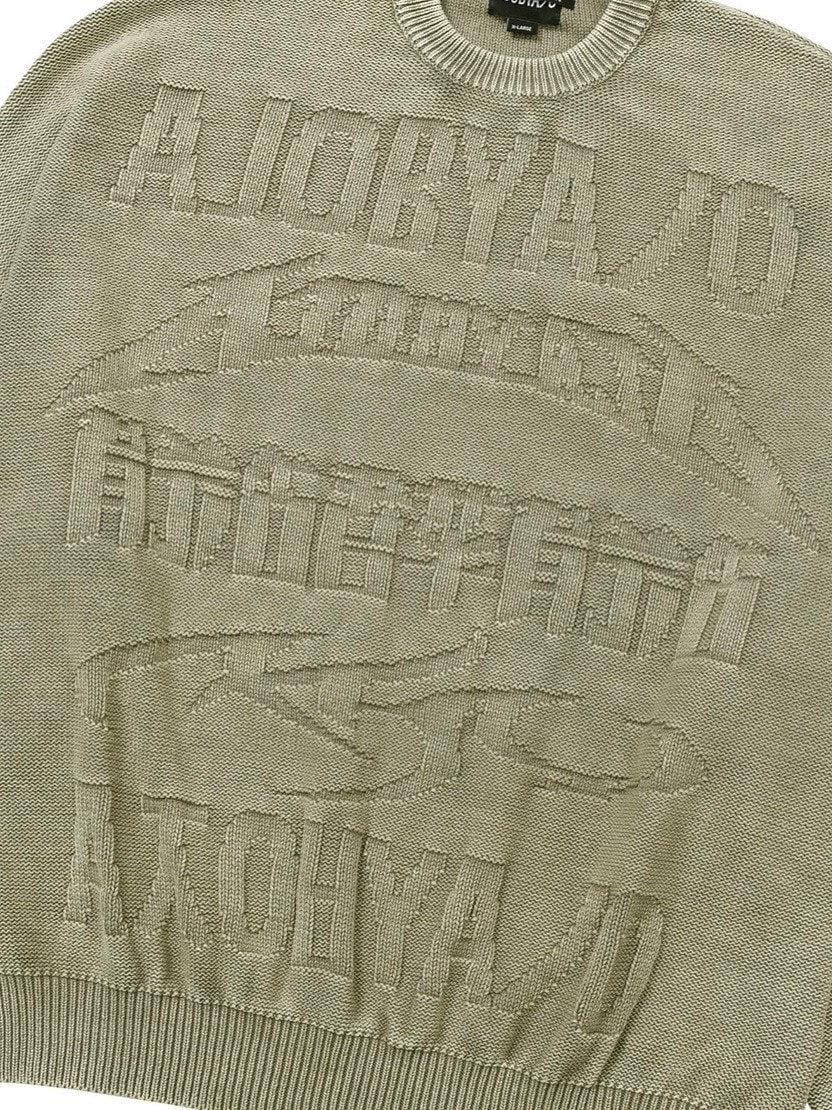 【AJOBYAJO】Total Logo Washed Sweater