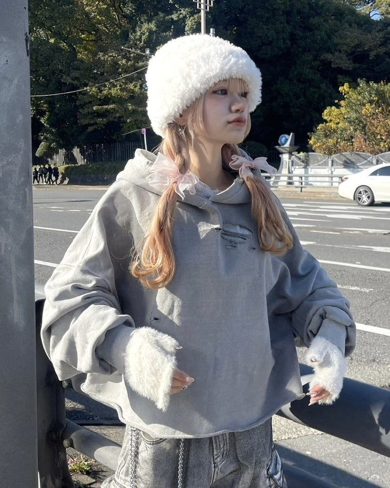 受注制【nmtc +】hairy beanie (3color)
