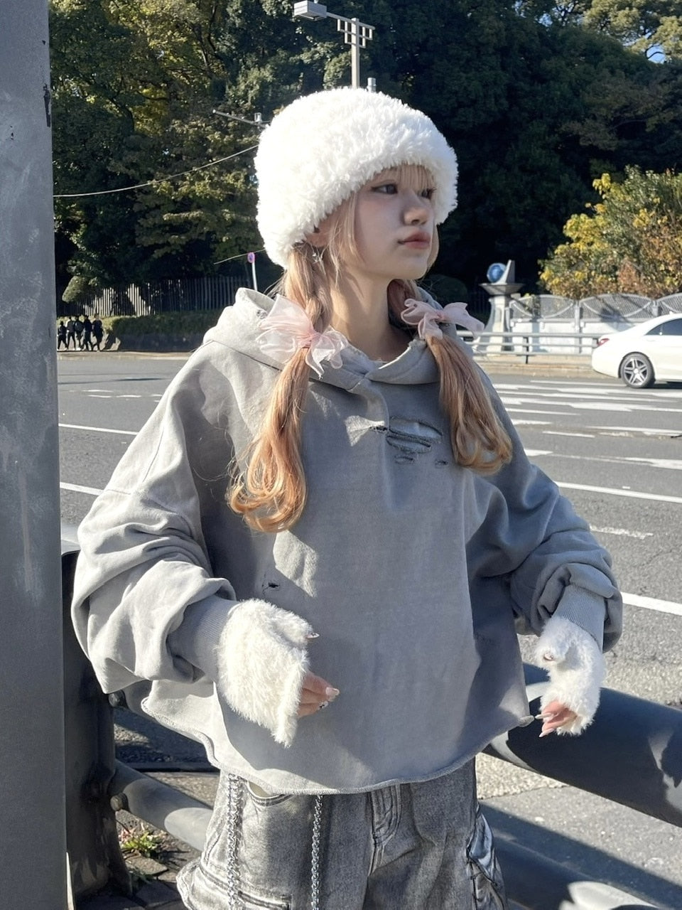 受注制【nmtc +】hairy beanie (3color)