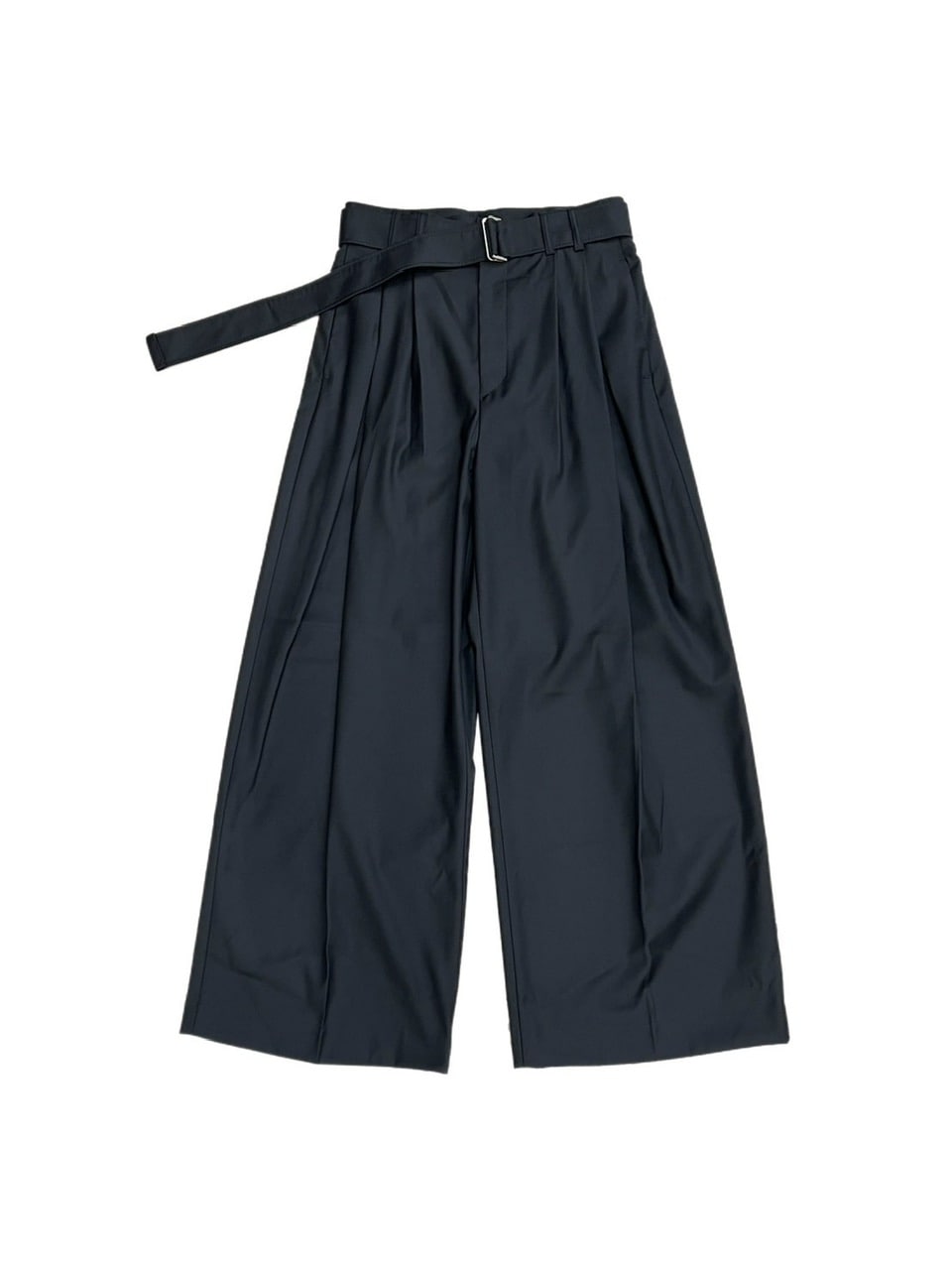 受注制【Chikashitsu +】belt wide slacks (3color)