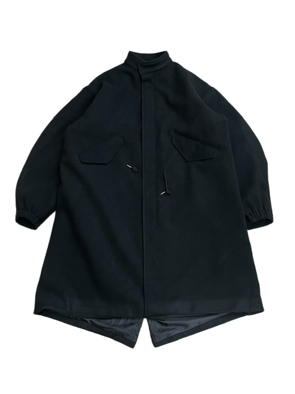 受注制【Chikashitsu +】high neck volume arm coat (2color)