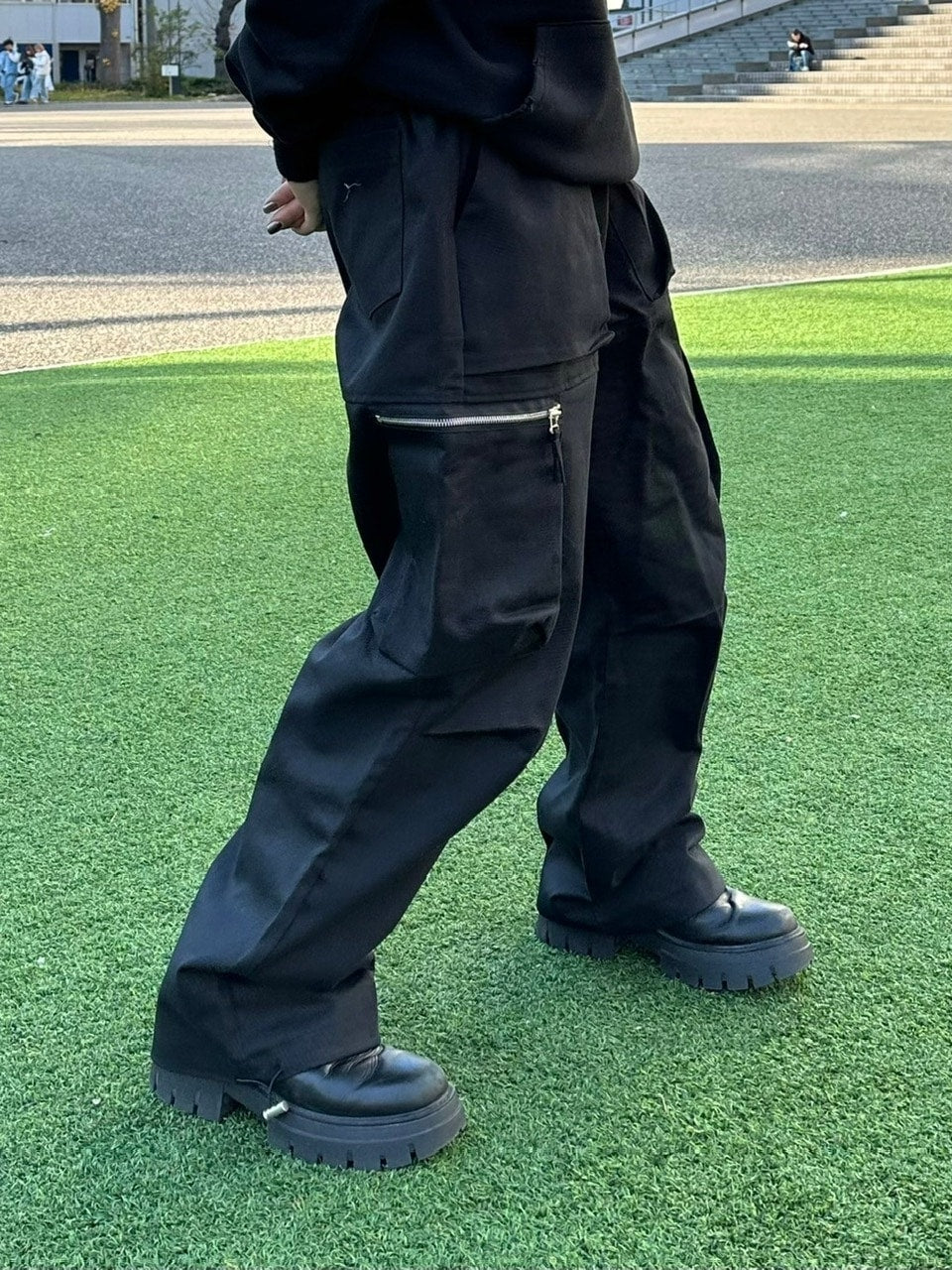 大阪店WEB限定受注制【Chikashitsu +】zip cargo pants