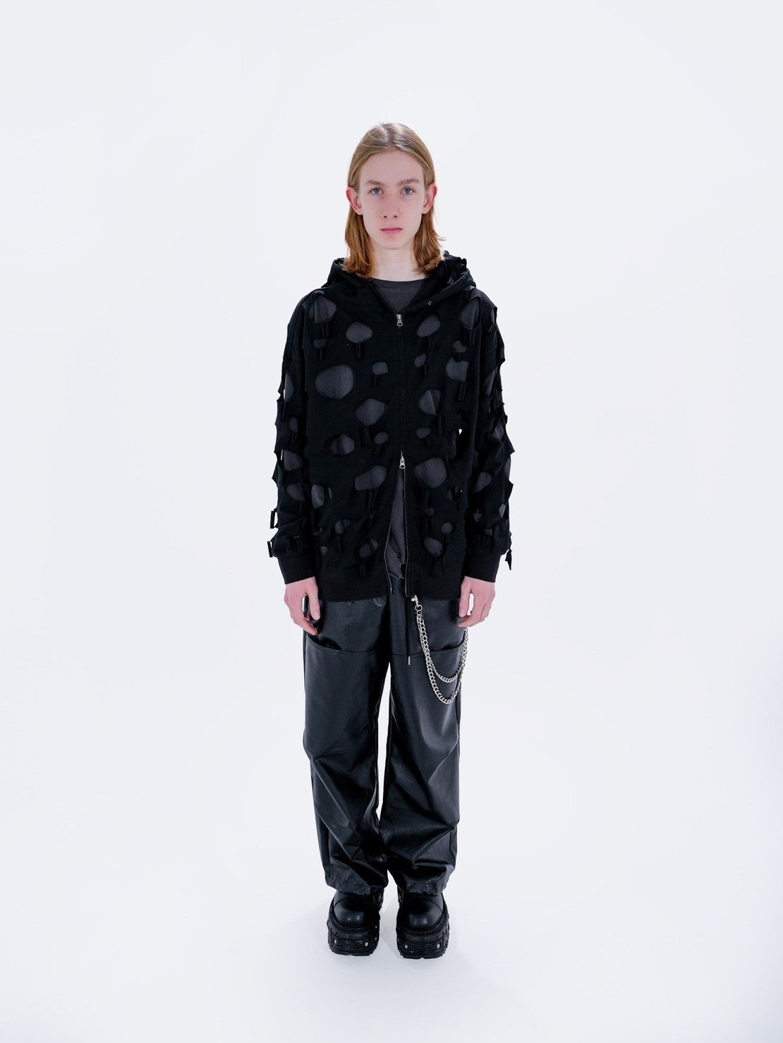 【Bizarre Maiden】damage full zip hoodie