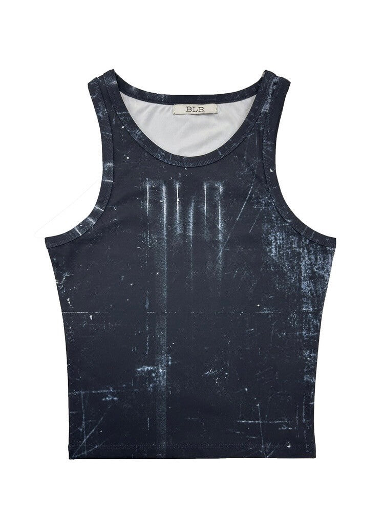 【BLR BLUER】BLR Printed Sleeveless