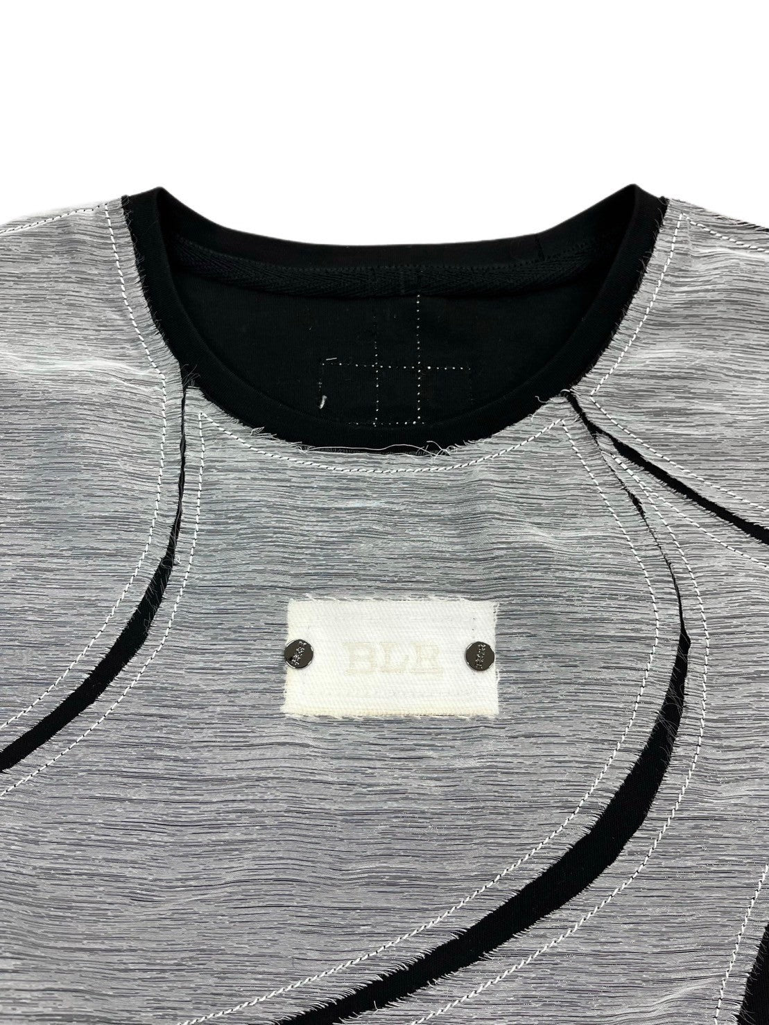 【BLR BLUER】Organza T-shirts / 【ビーエルアールブラー】オーガンザプリント半袖Tシャツ