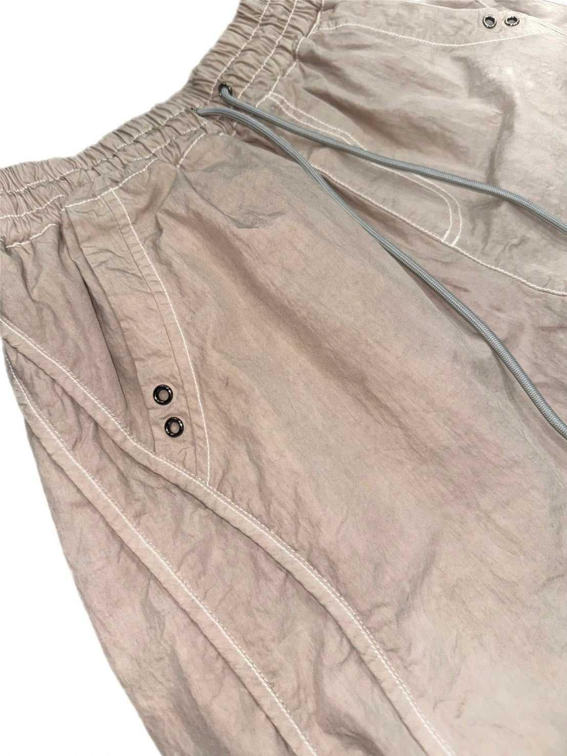 【BLR BLUER】Dyed Nylon Waist String Pants / 【ビーエルアールブラー】ダイドナイロンウエストストリングカーゴパンツ