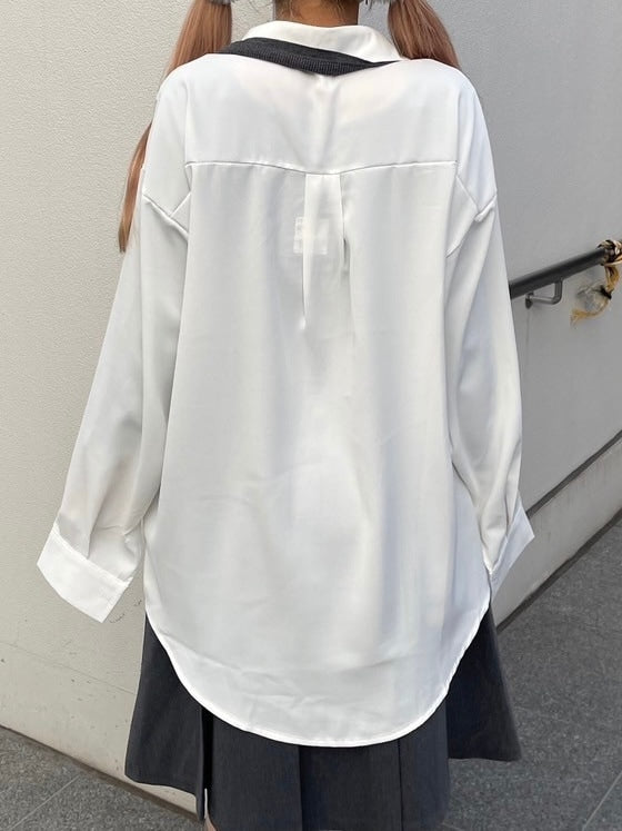 受注制【nmtc +】loose fit simple shirt