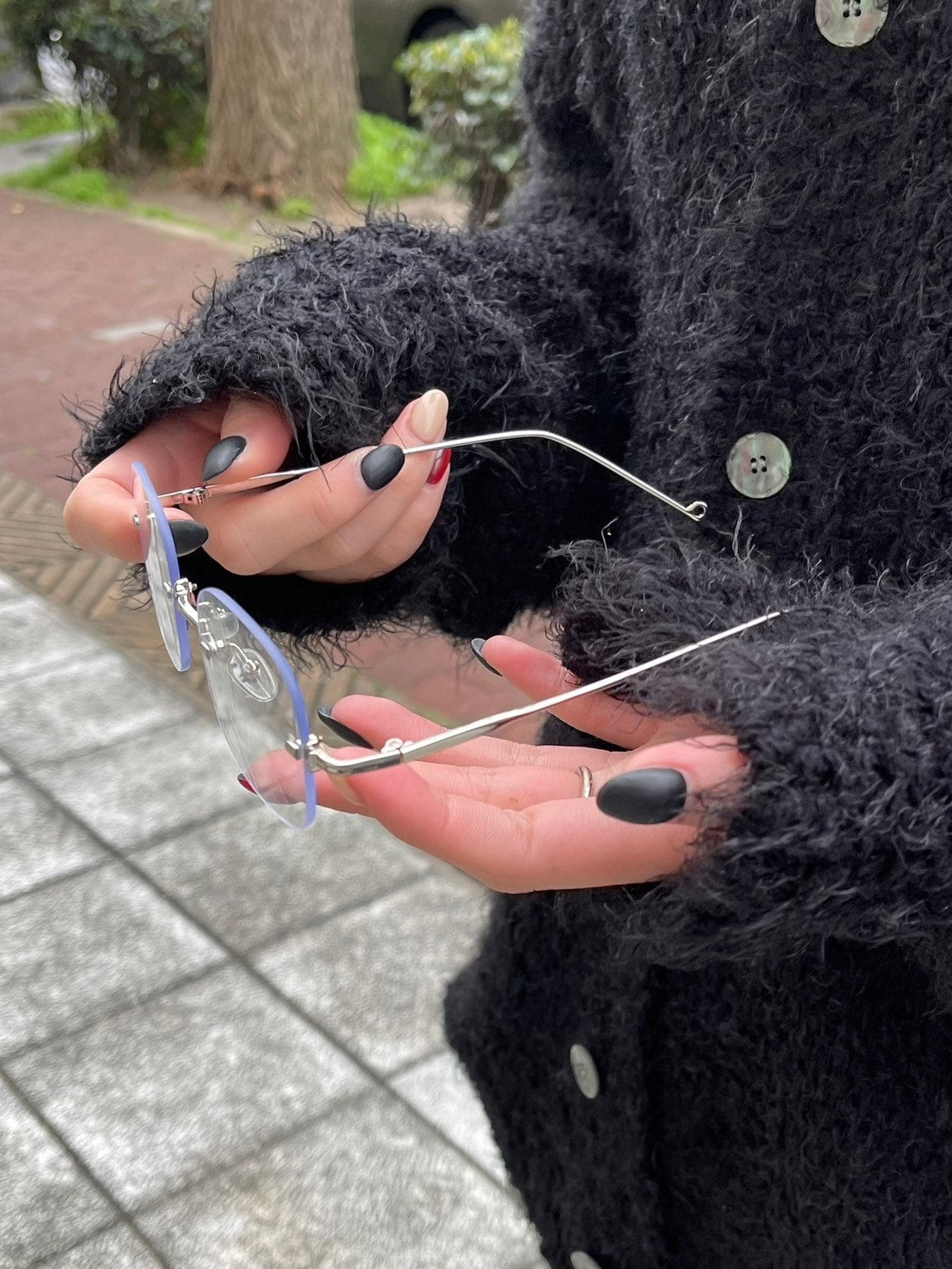 受注制【Chikashitsu +】square eyeglasses / 【チカシツプラス】スクエアアイグラスメガネ