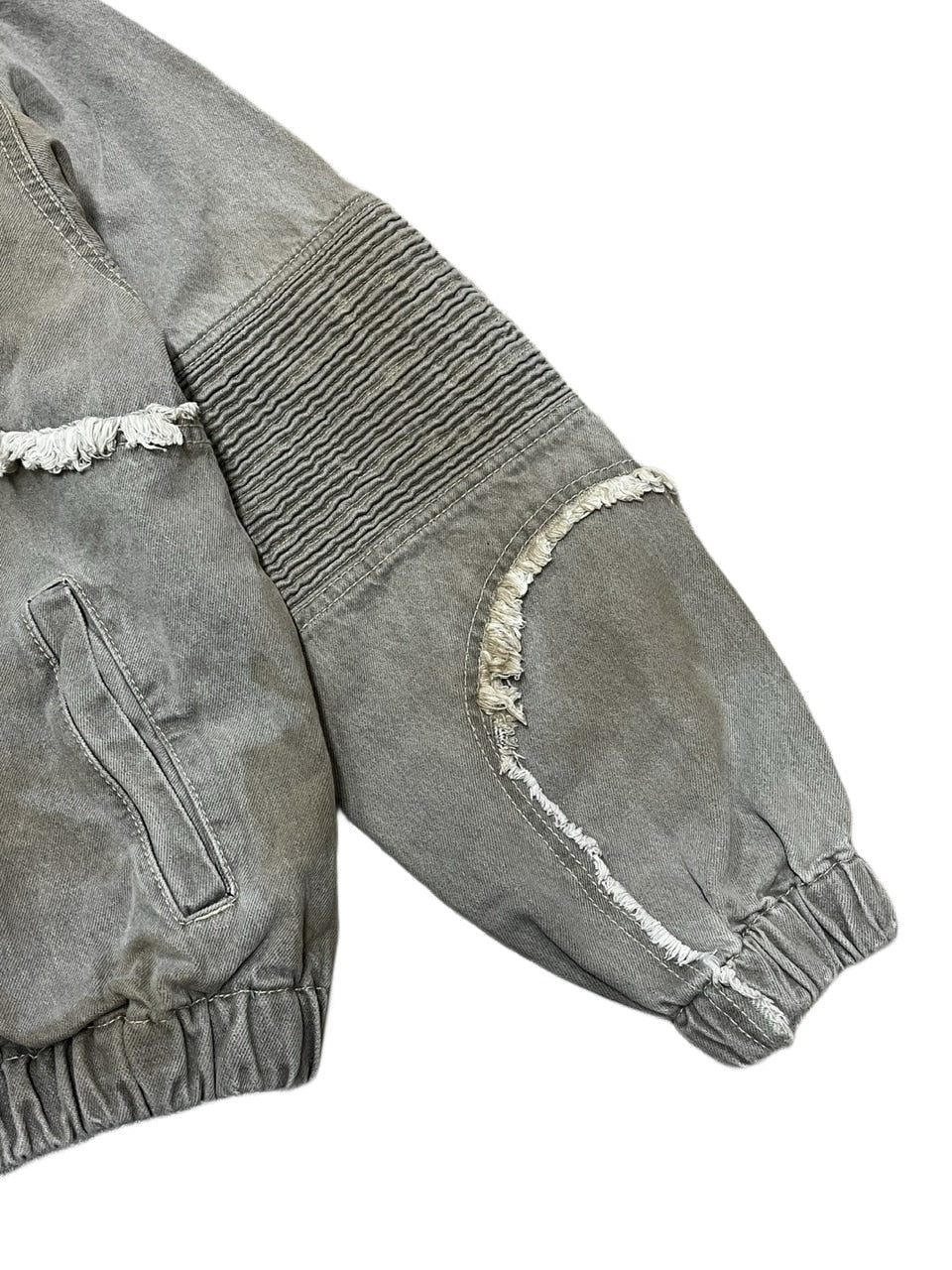 受注制【Never mind the XU】set up grunge denim jacket