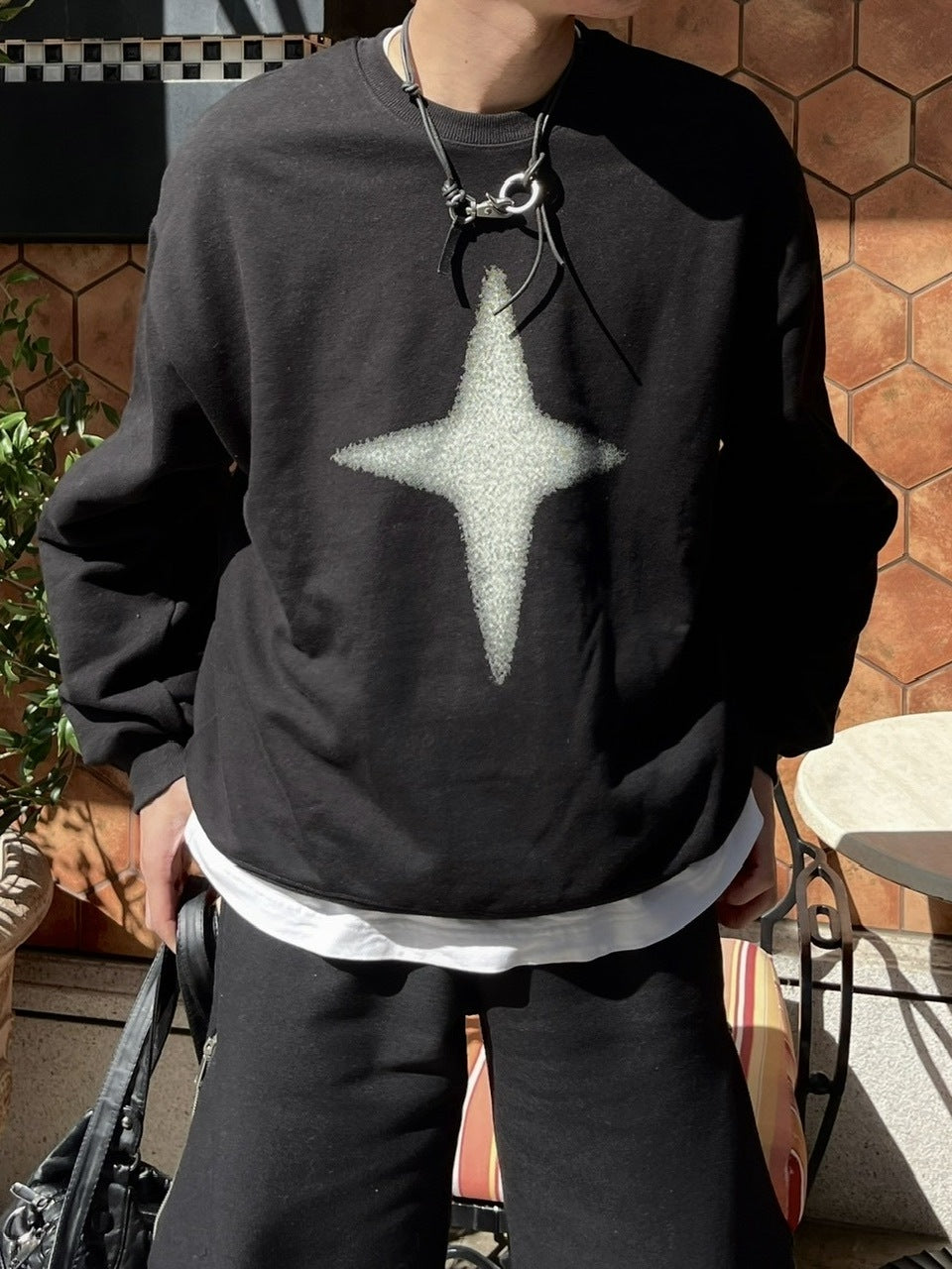 【youll】sparkle sweat shirt (2color)