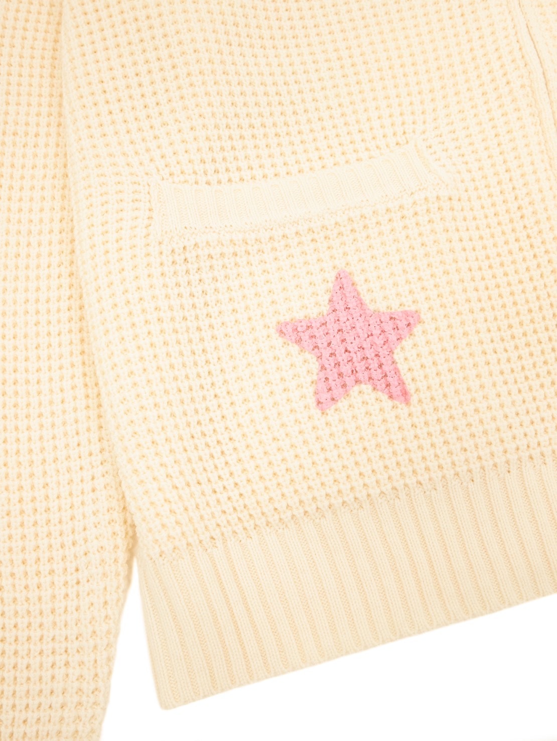 【VANDY THE PINK】STAR KNIT ZIP UP