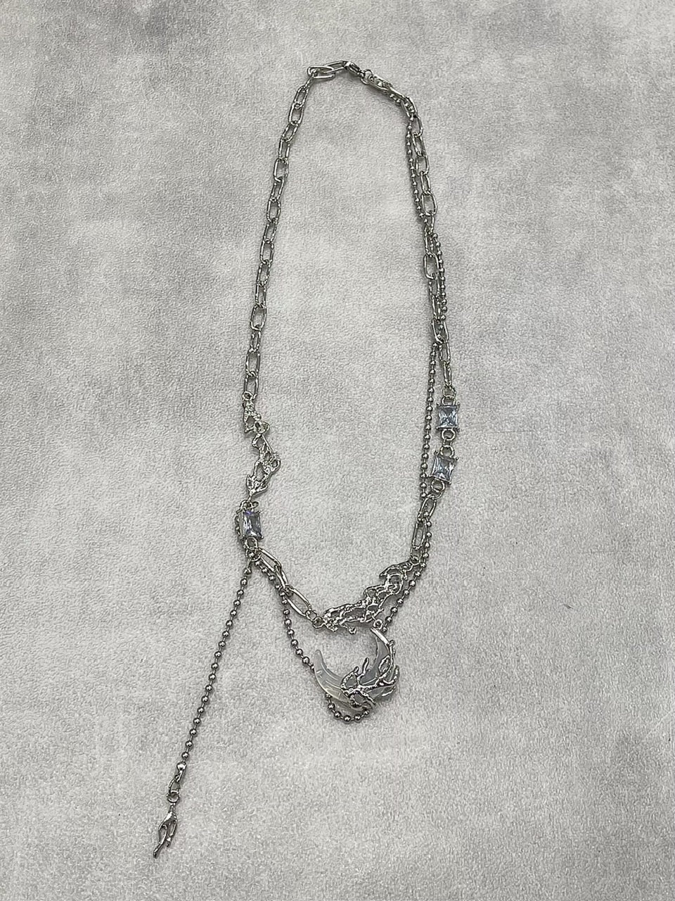 受注制【nmtc +】moon pendant necklace
