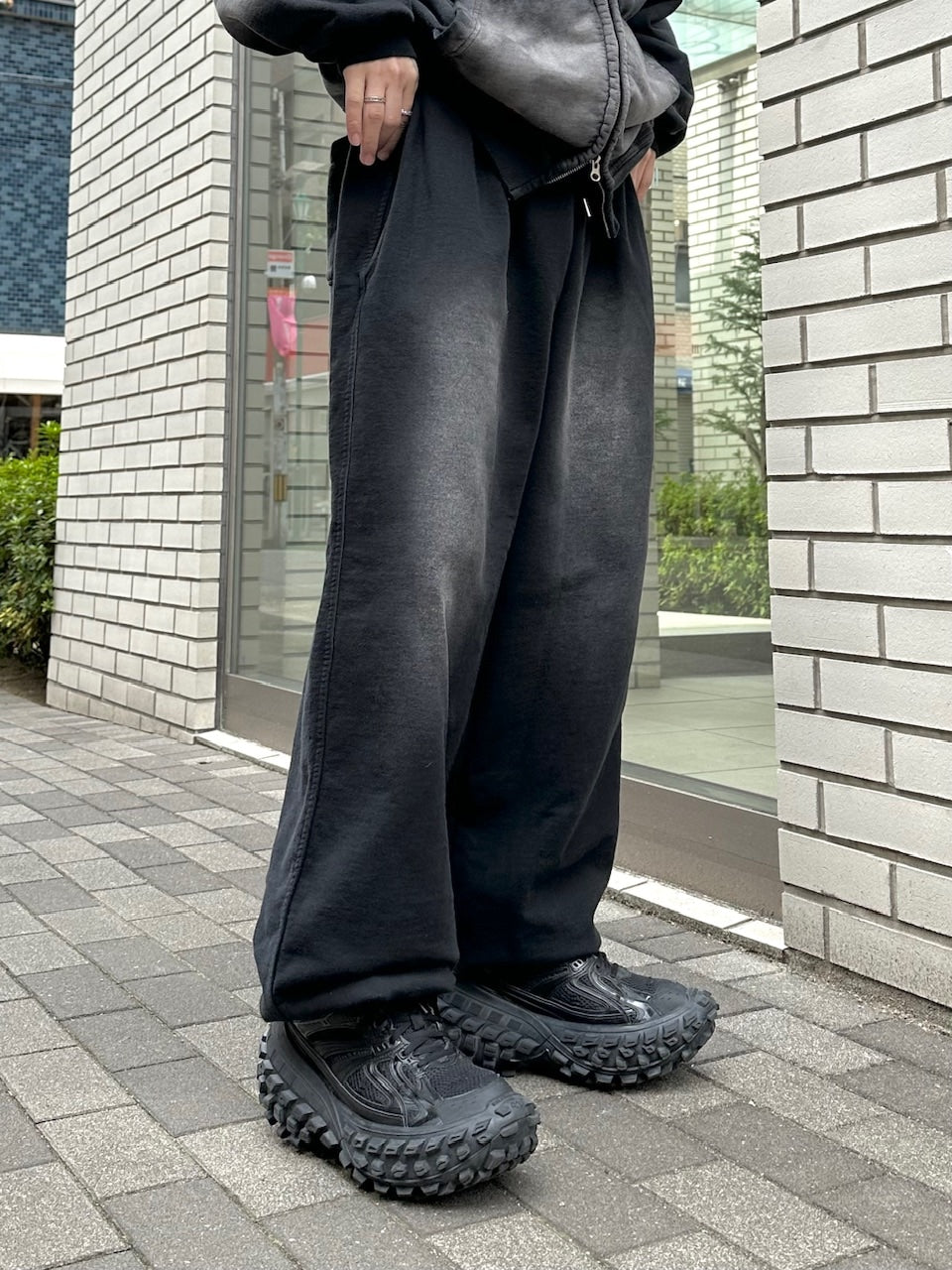 大阪店WEB限定受注制【Chikashitsu +】vintage wash sweat pants