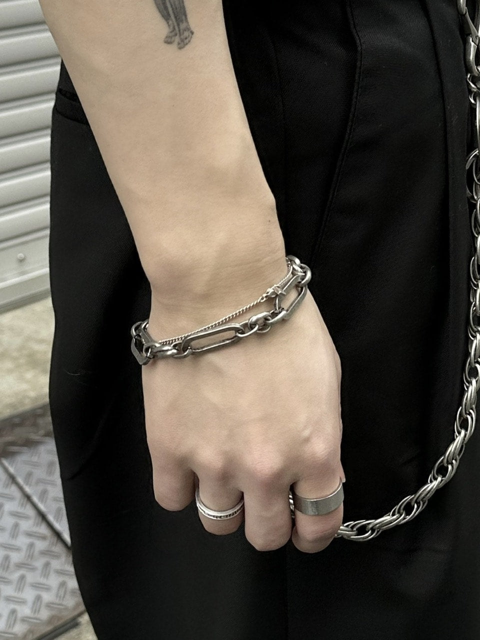 大阪店WEB限定【Chikashitsu +】original chain bracelet