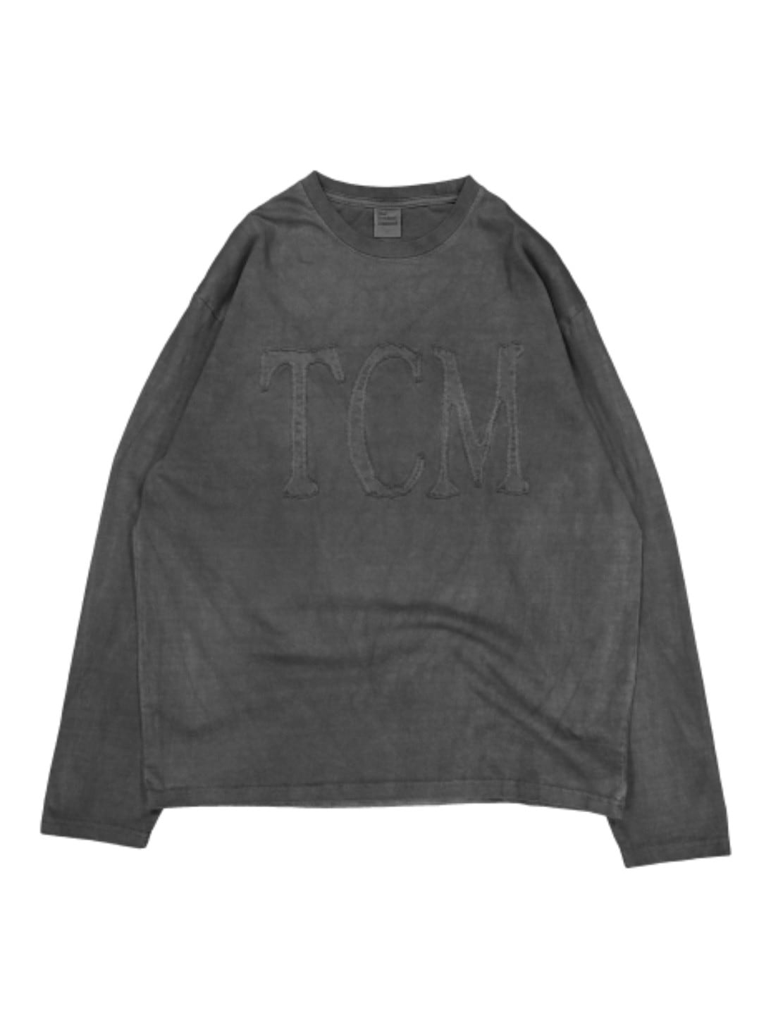 【THECOLDESTMOMENT】logo washed long sleeve