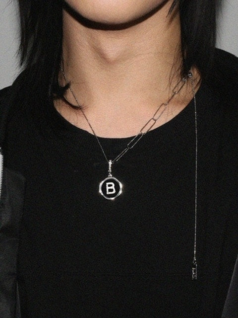 【BLACK PURPLE】CUSTOM layered clip sliding necklace