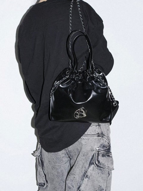 【BLACK PURPLE】Muffin multi bag 2 colors