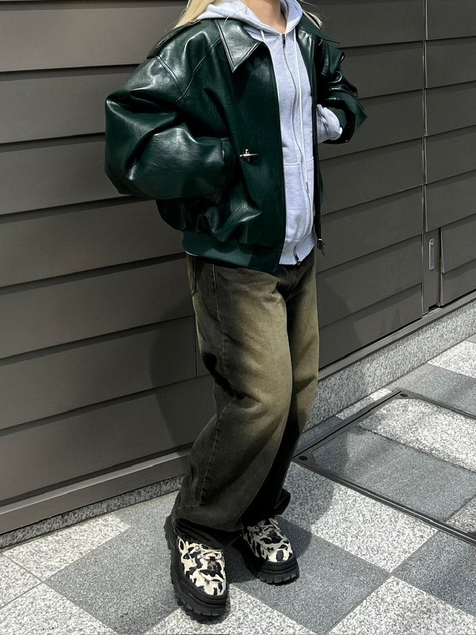 【Chikashitsu +】vintage wash semi wide denim pants 2 / 【チカシツプラス】ヴィンテージウォッシュセミワイドデニムパンツ