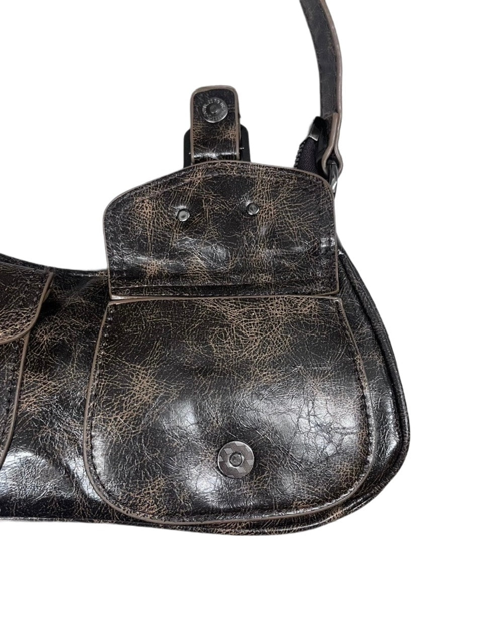 受注制【Never mind the XU】pocket leather belt bag (2color)