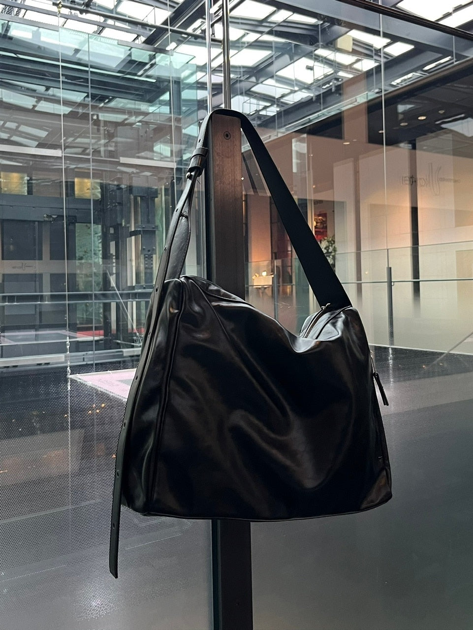 受注制【Chikashitsu +】vegan leather box belt bag (2color)