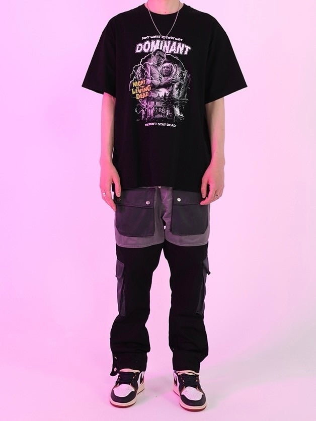 【DOMINANT】Unisex NLD Printing Embroidery Overfit T-Shirt