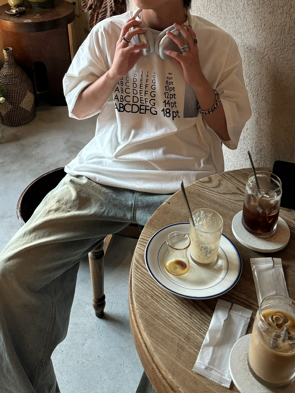 受注制【RENOL】point size tee