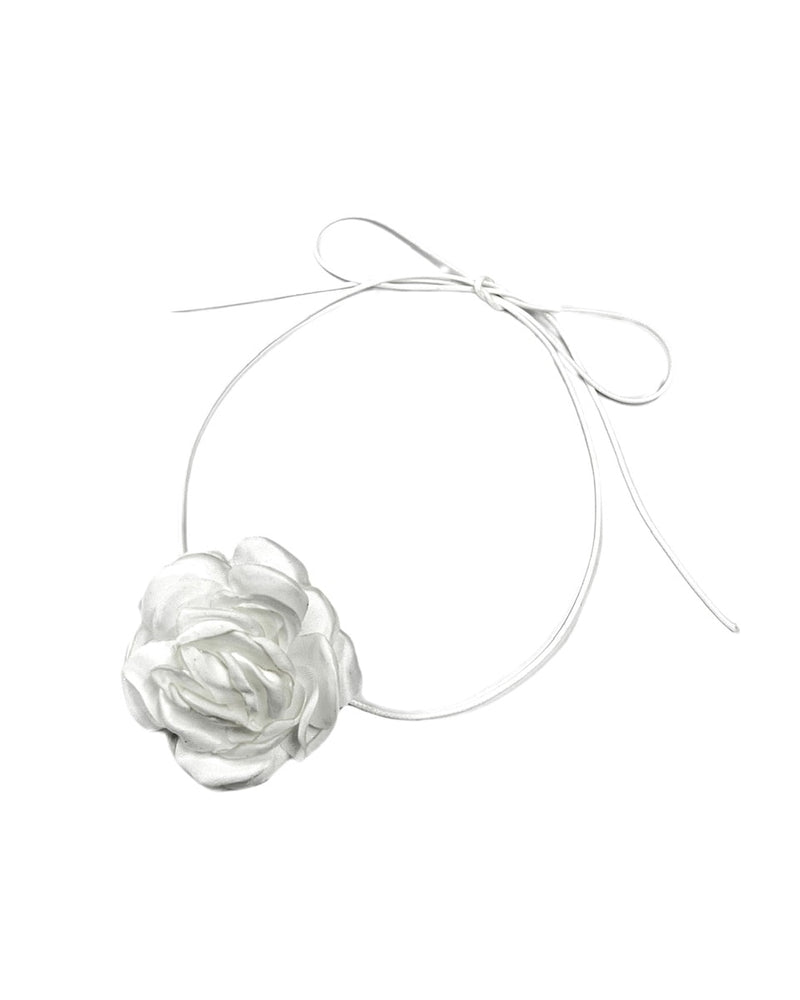 受注制【Never mind the XU】rose motif choker (2color)