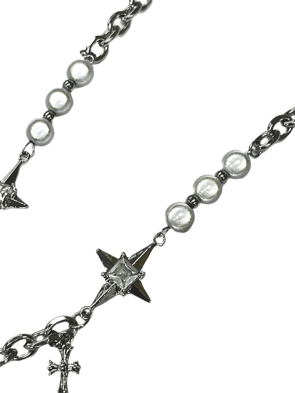 受注制【Never mind the XU】galaxy pearl chain necklace